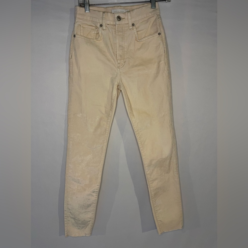 Johnathan Simkhai collaboration with Free People, Cream Velvet Pants Size XS